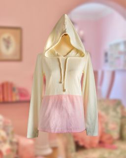vanilla white and strawberry icecream pink Hoodie shirt