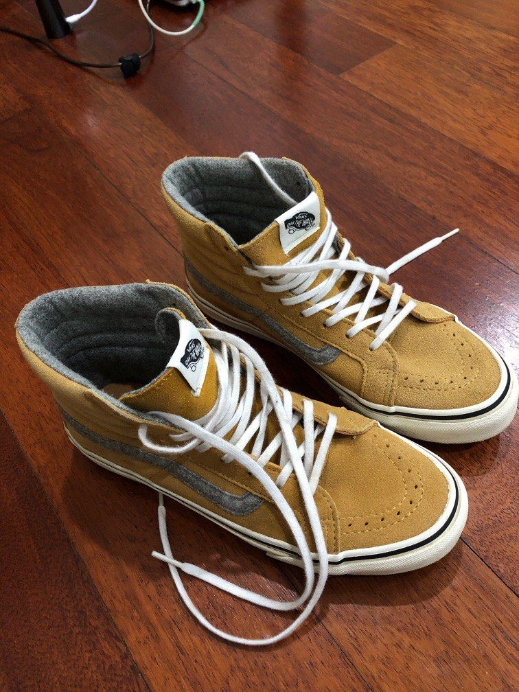 Vans mustard high tops outlet