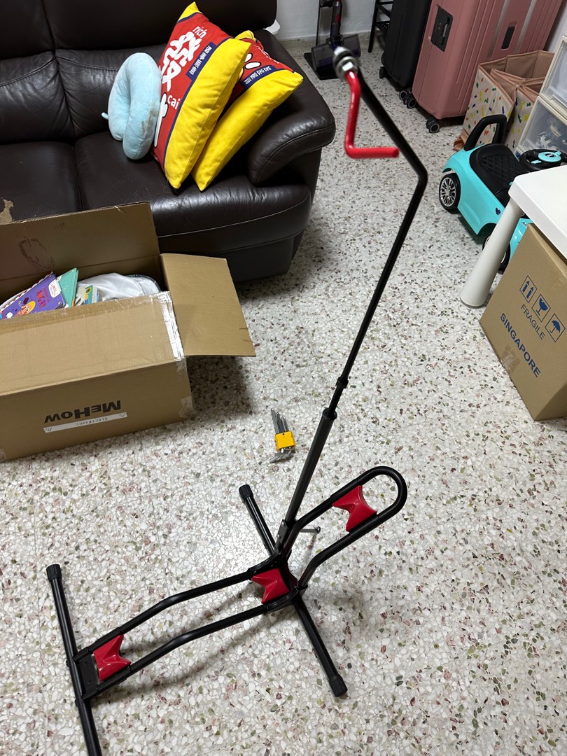 Dinsam top vertical bike best sale stand floor indoor bike rack