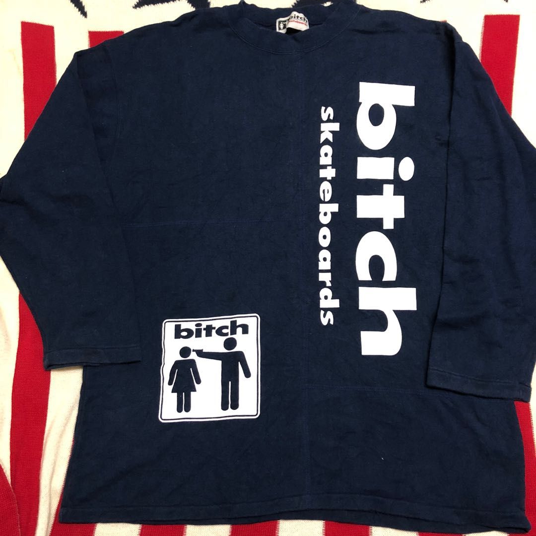Vintage Bitch Skateboard Longsleeve T shirt, Men's Fashion, Tops & Sets,  Tshirts & Polo Shirts on Carousell