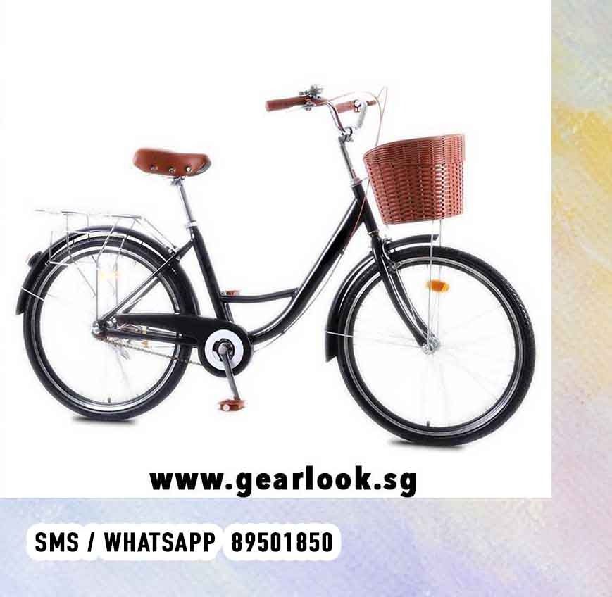 Vintage bike cheap with baby seat