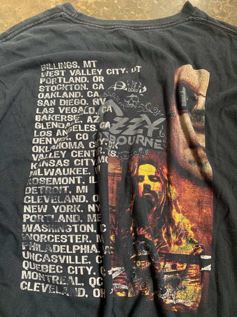 ozzy osbourne tour merch