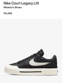 Women’s Nike Court Legacy Lift Black Sneakers Size 8