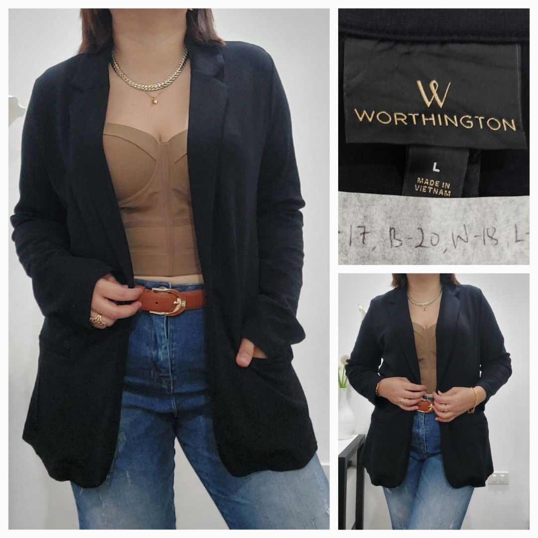 Worthington sales black blazer