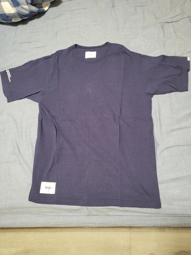 Wtaps寶藍色Tee, 男裝, 上身及套裝, T-shirt、恤衫、有領衫- Carousell