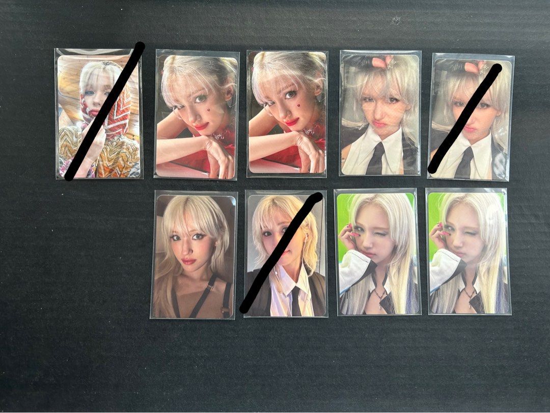 WTS WTT Jeon somi game plan makestar pob photocard red black ver