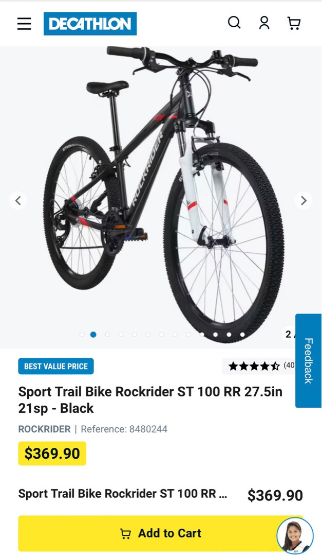 XL mountain bike ST100 rockrider, Sports Equipment, Bicycles & Parts