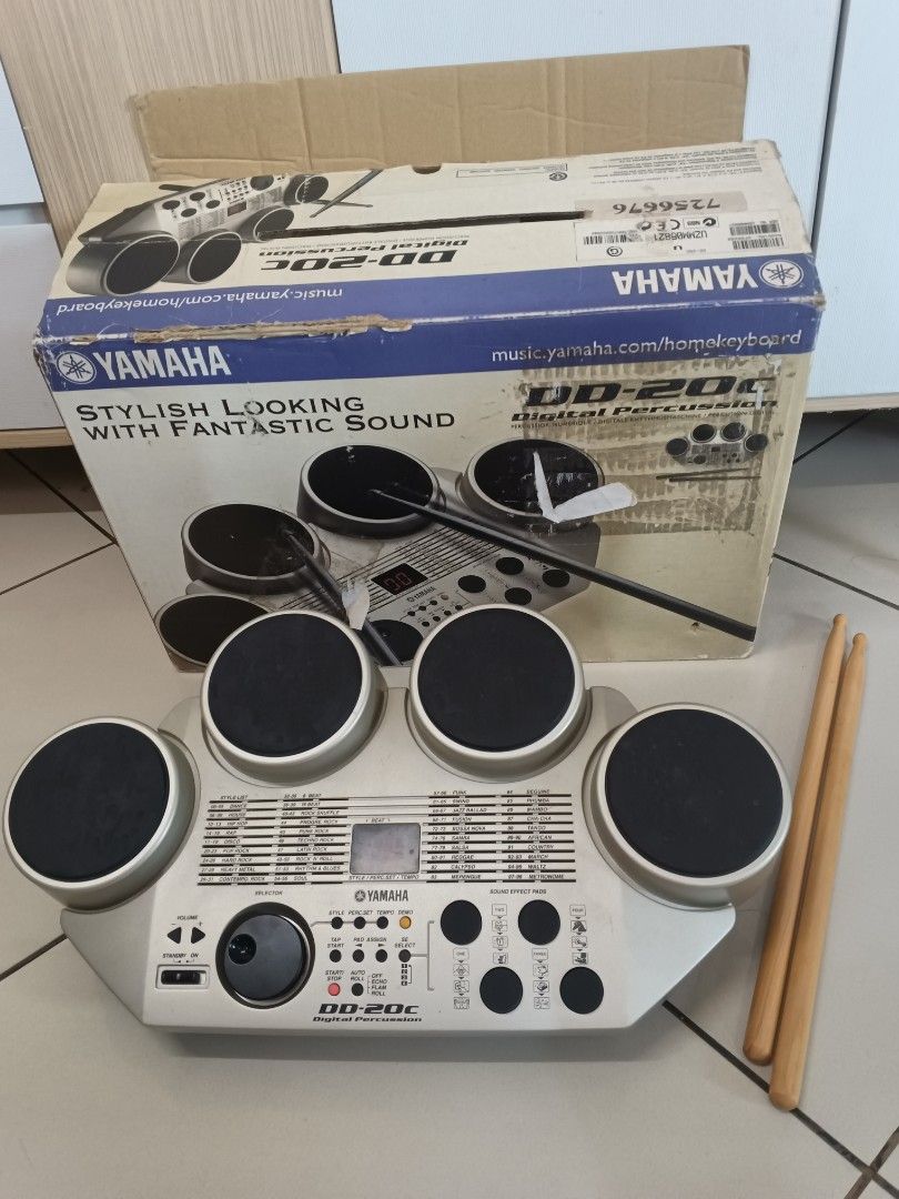 Yamaha DD20C Digital Percussion Drum Set Electronic Tested Works