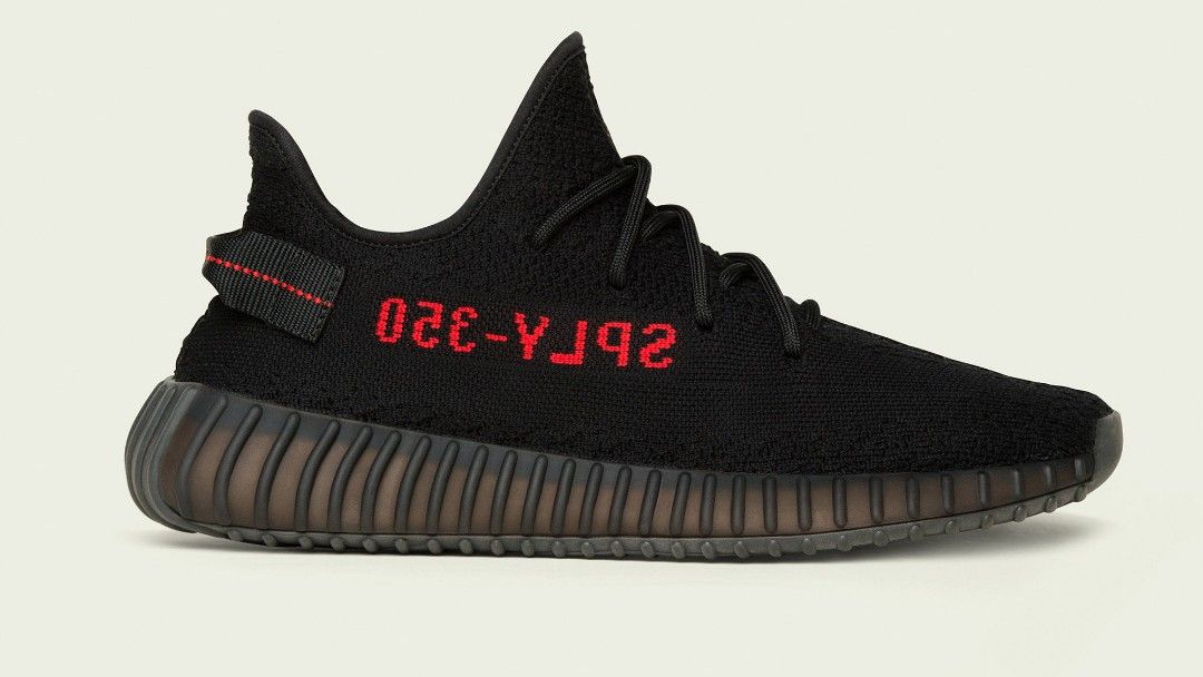Yeezy Boost 350 V2 Core Black Red UK 9.5 Men s Fashion
