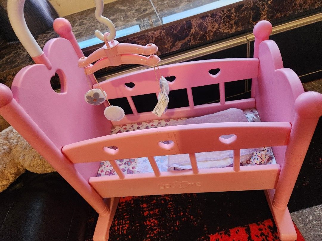 YOU & ME baby doll cot, Hobbies & Toys, Toys & Games on Carousell