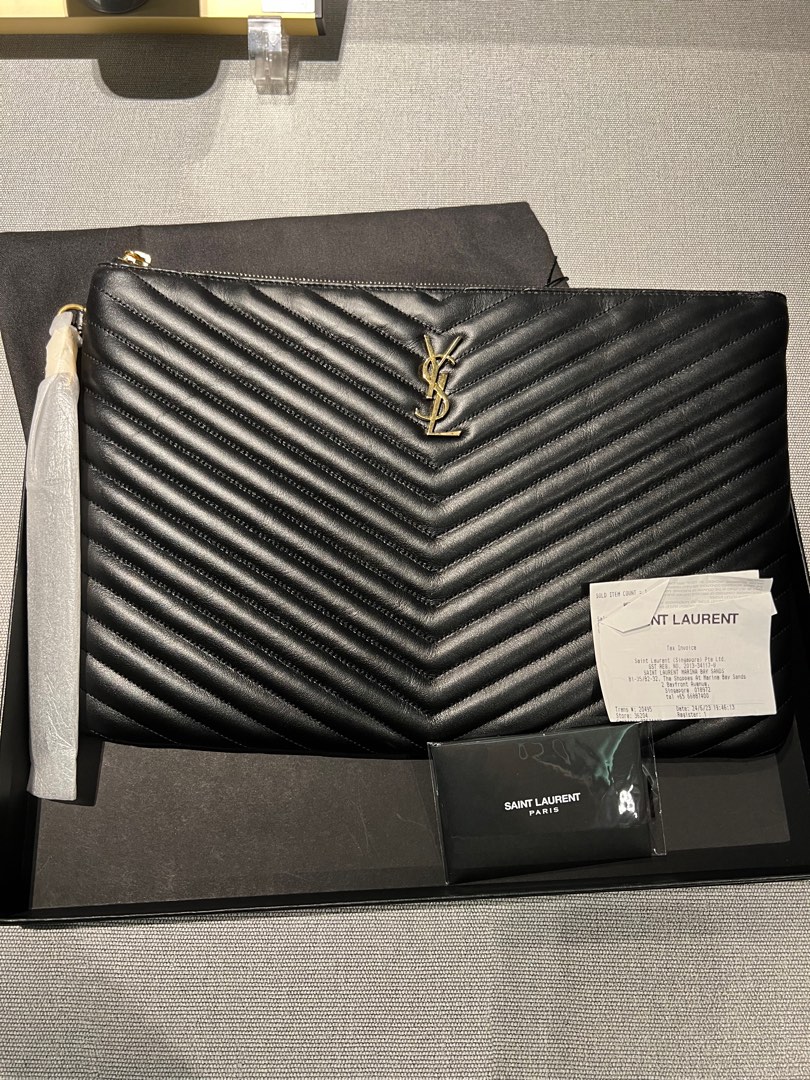 Ysl large clutch online
