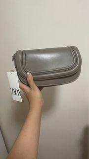 Zara灰色馬鞍包