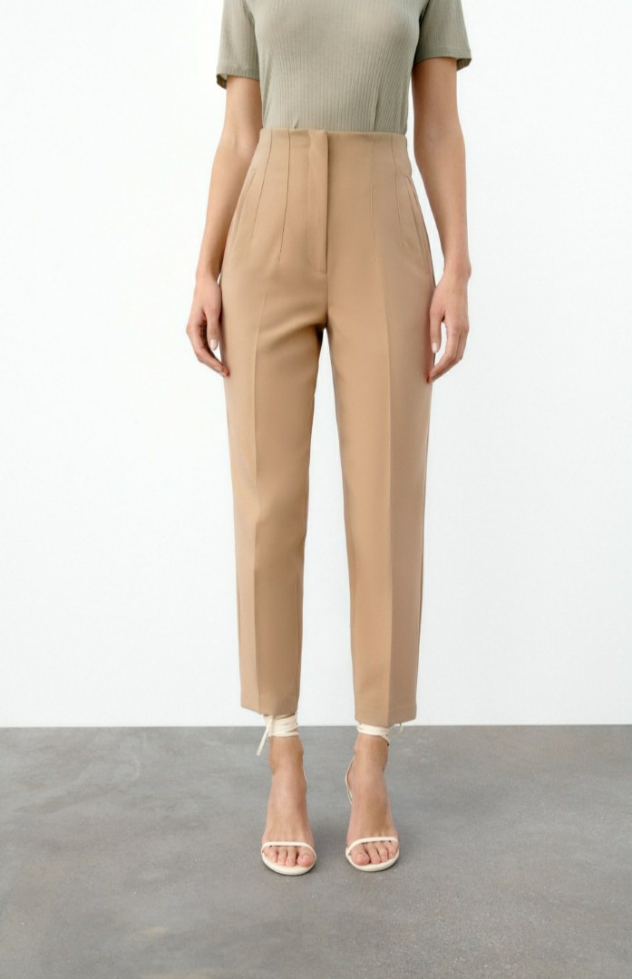 Zara High Waisted Pants #septsale, Women's Fashion, Bottoms, Other Bottoms  on Carousell