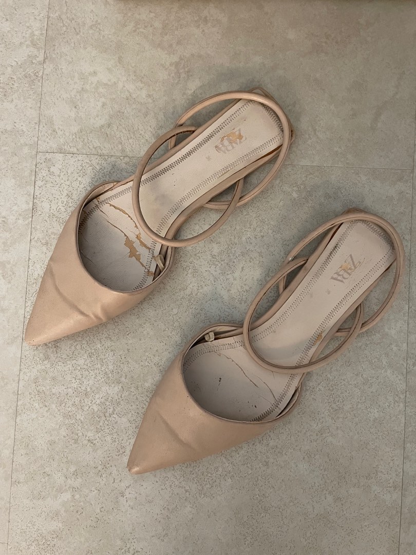 Zara nude flats Clearance