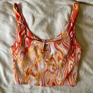 Zara Retro Orange Top