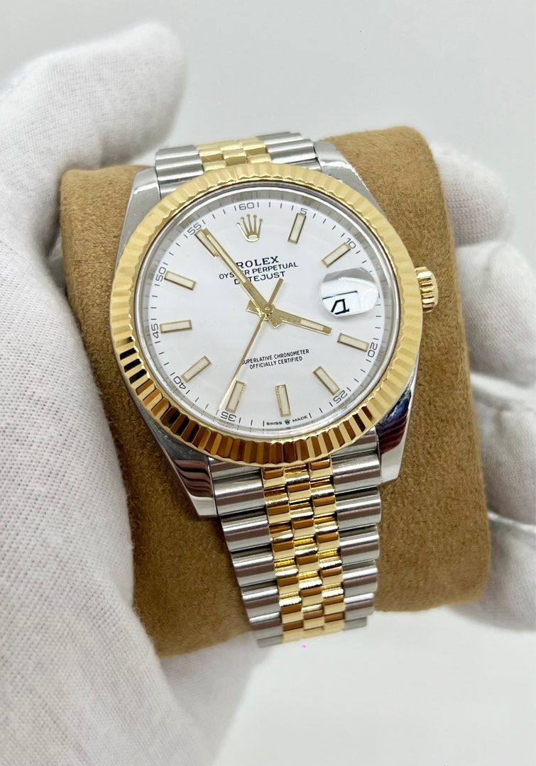 Two tone store rolex jubilee bracelet
