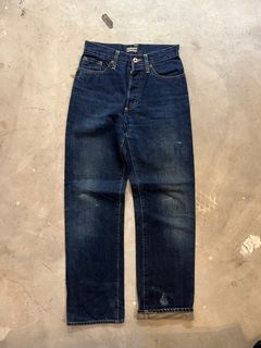 25) Vtg 45RPM Selvedge Denim