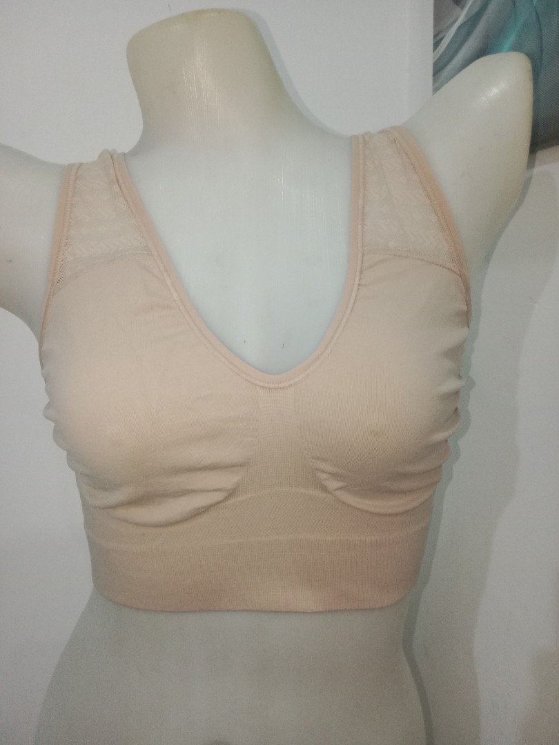 Hanes Beige Bra sz 2XL