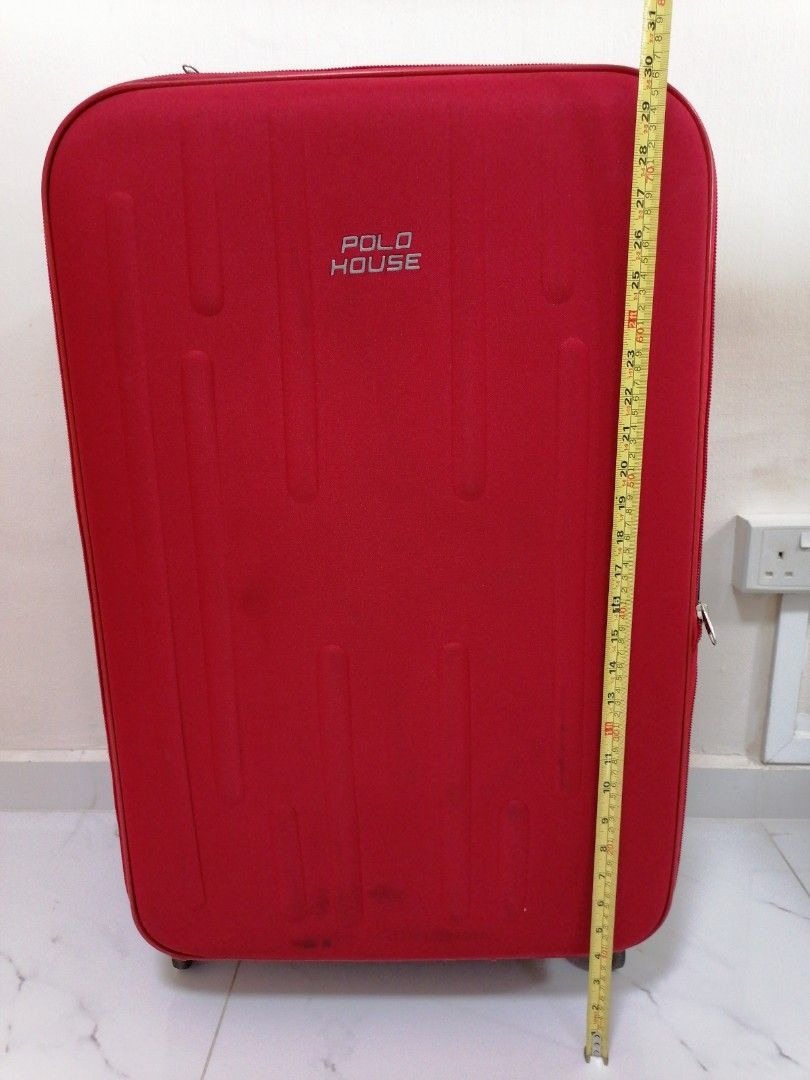 (31 inch) Red Luggage 4 wheels expandable and smooth wheels, Hobbies ...