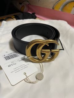 Gucci woman belt plain leather red with GG buckle 3.0cm