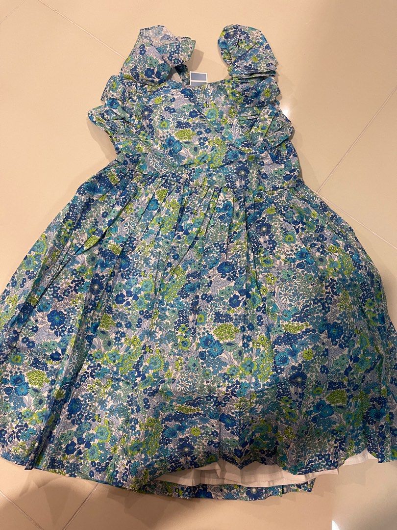 Robe jacadi liberty best sale bleu