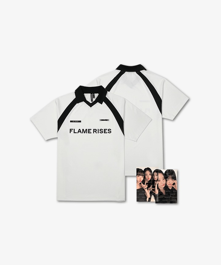 FLAME RISES JERSEY ゲームシャツ 美品＊LE SSERAFIM