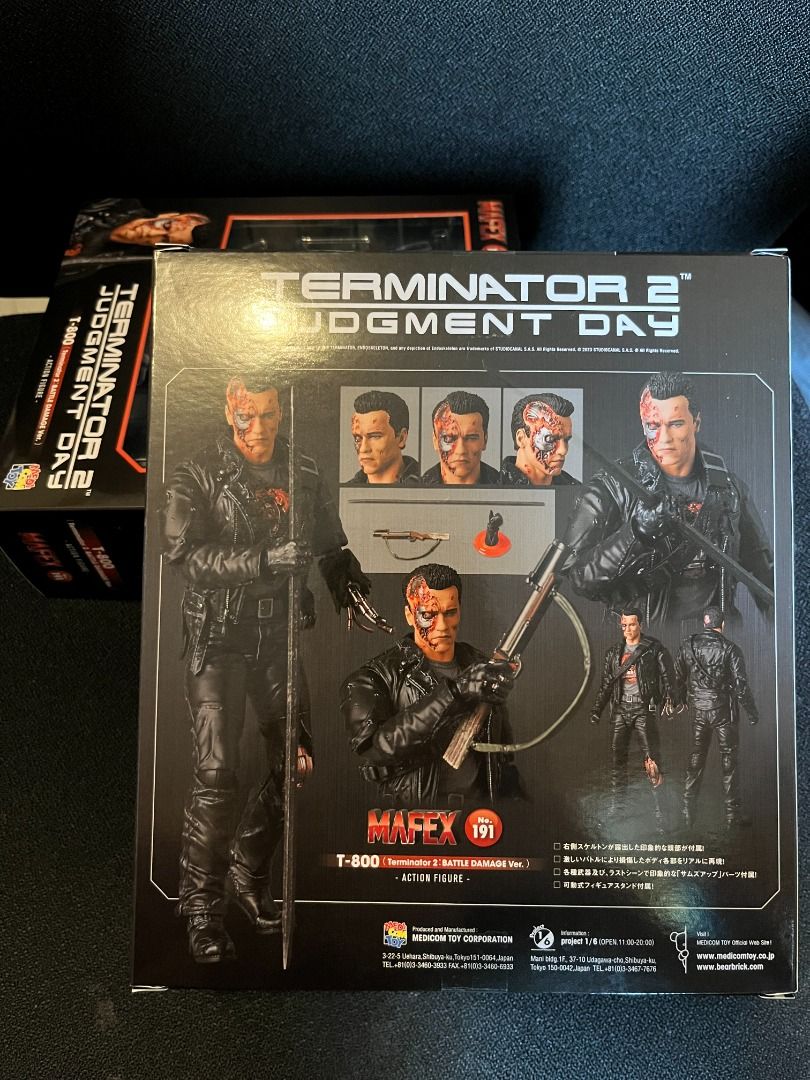 全新靚盒未開日版Medicom MAFEX Terminator 2 未來戰士T-800 Battle