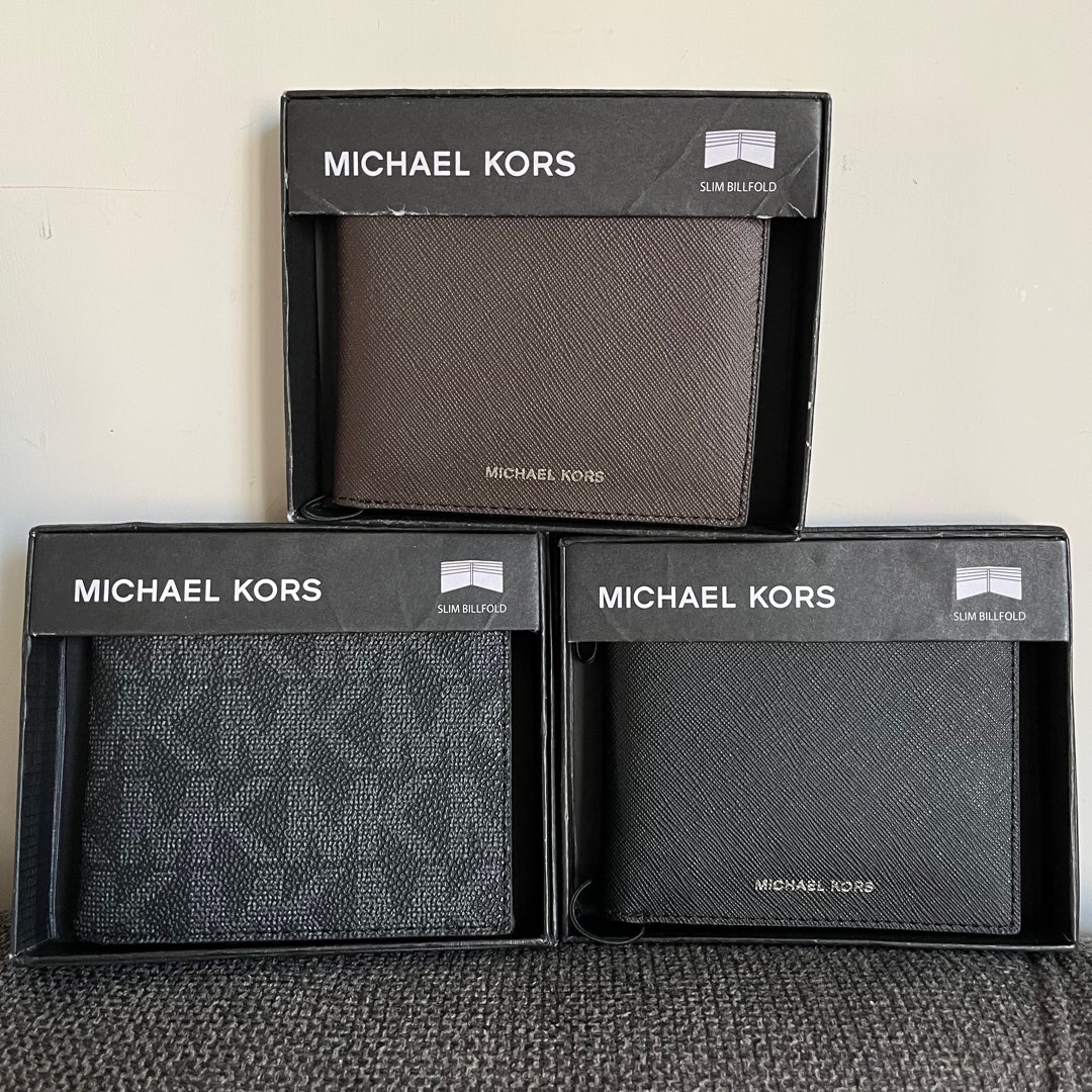 Michael Kors Slim Billfold Leather Wallet Carousell