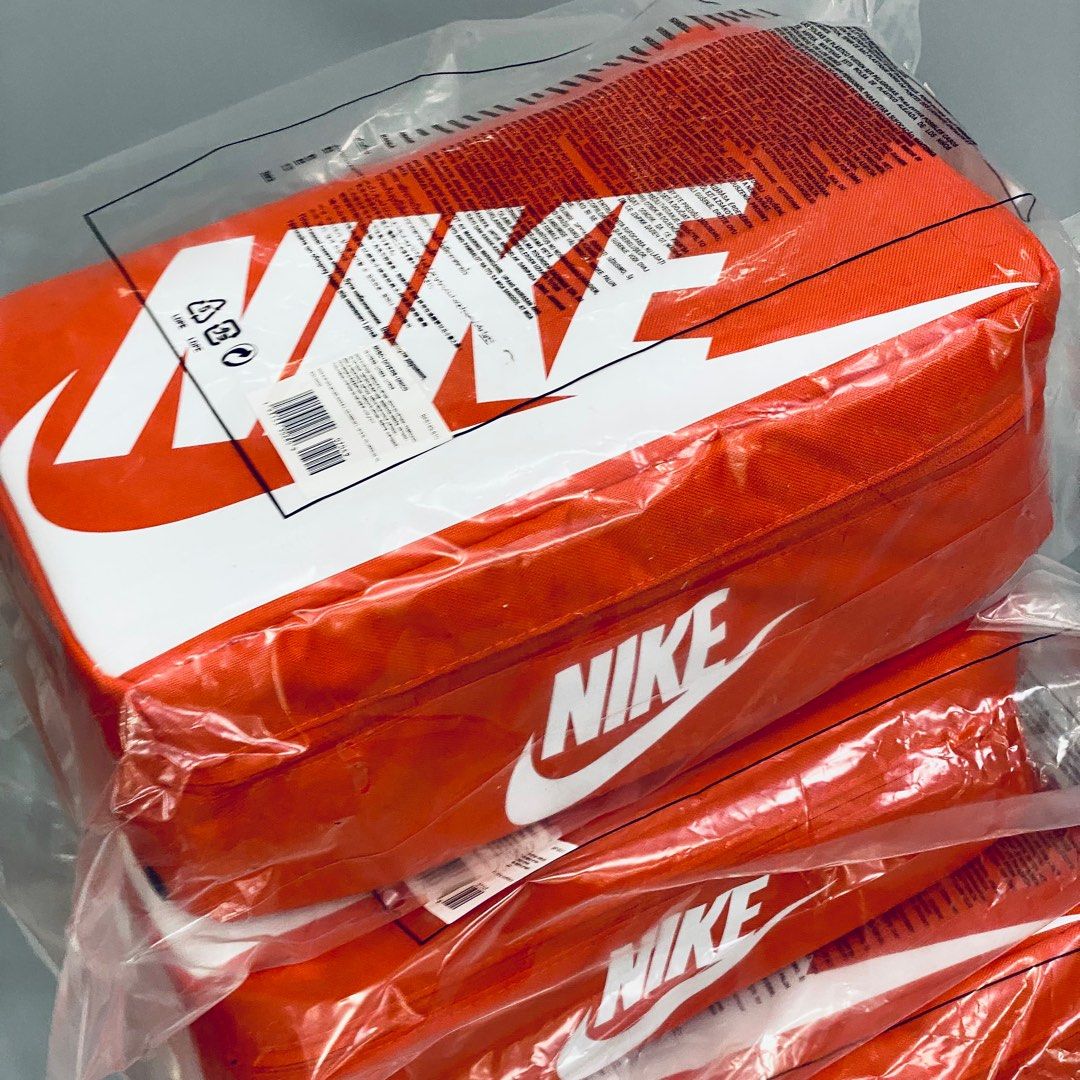 Nike Shoes Box Bag shoebox orange air jordan Carousell