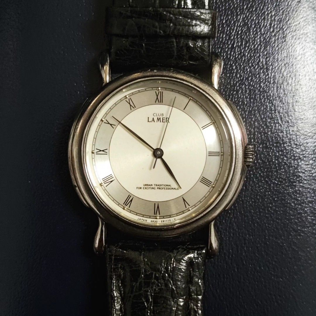 | Vintage 古董錶 | 古韻十足
1988 CITIZEN CLUB LAMER 羅馬時標 
銀白象牙面 照片瀏覽 1