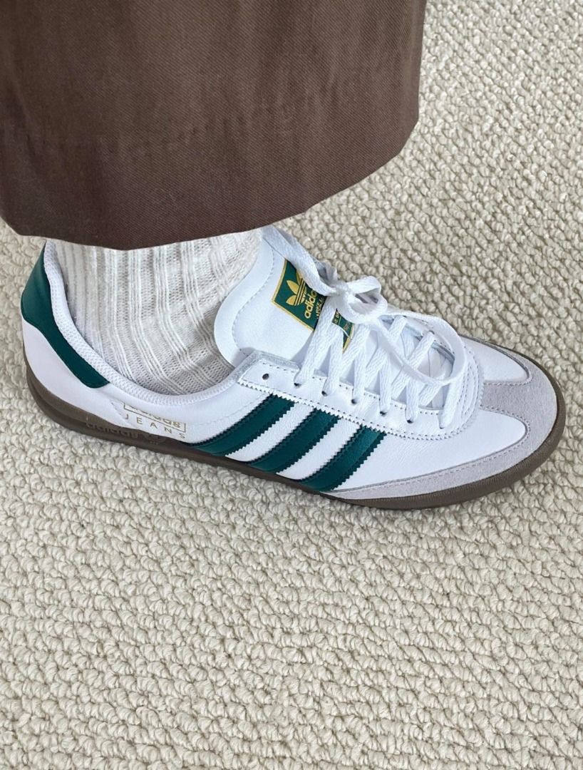 Adidas Originals Jeans White Green