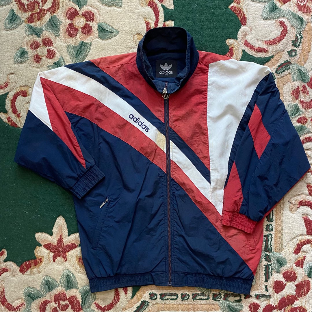 Adidas windbreaker womens top vintage