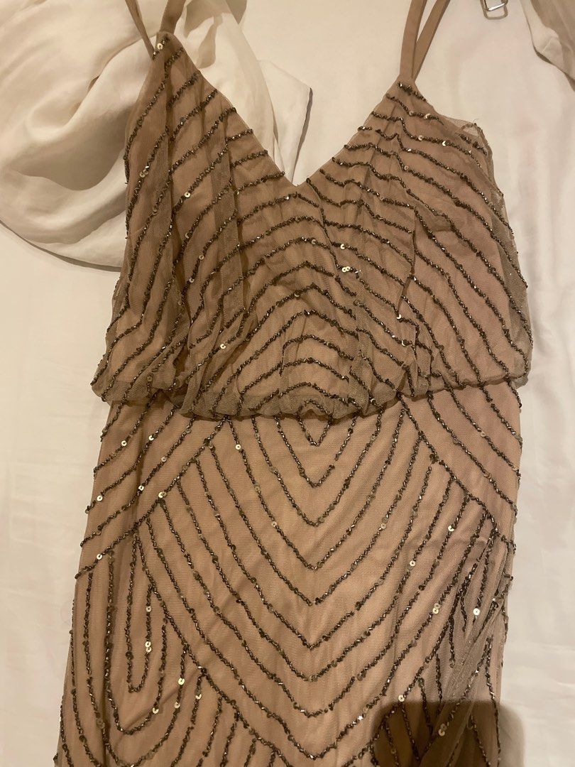 Adrianna papell short sequin dress discount