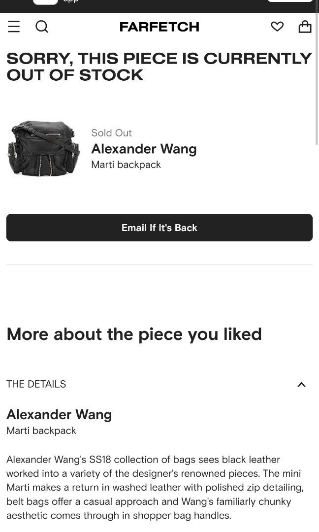 Alexander wang black hot sale mini marti backpack
