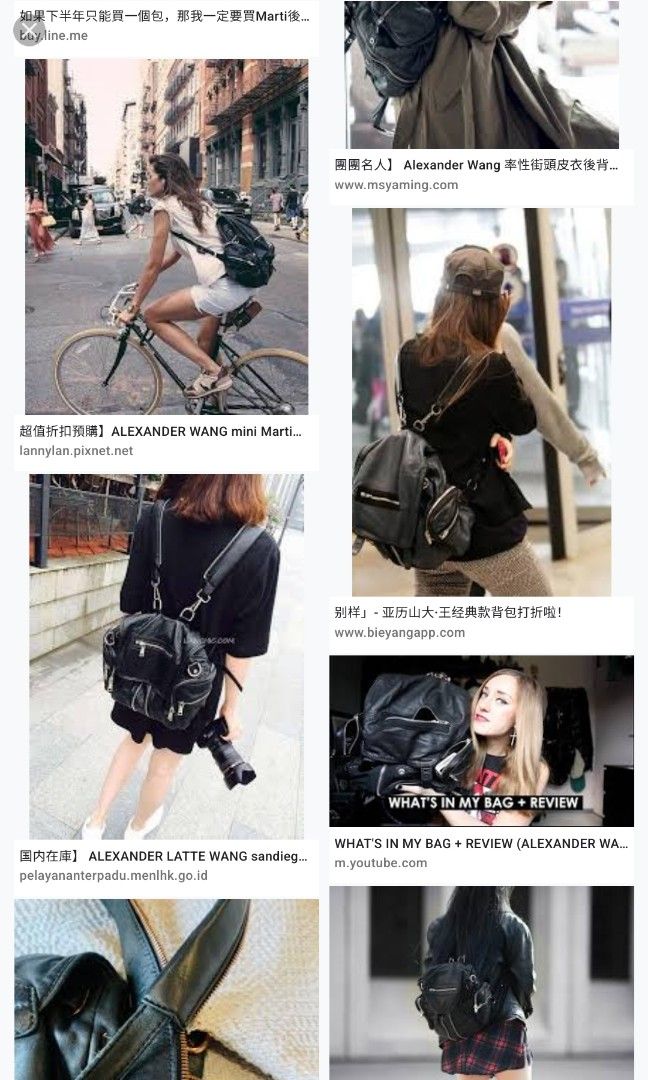 Alexander wang black mini marti backpack cheap