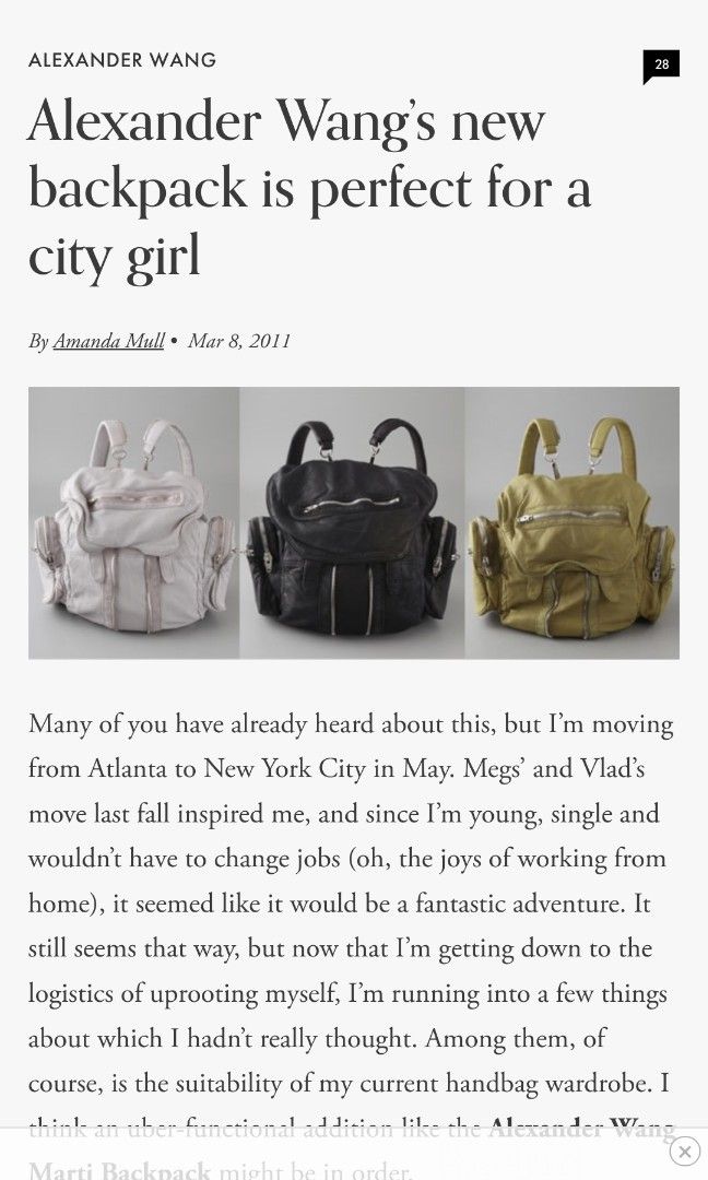 Alexander wang black discount mini marti backpack