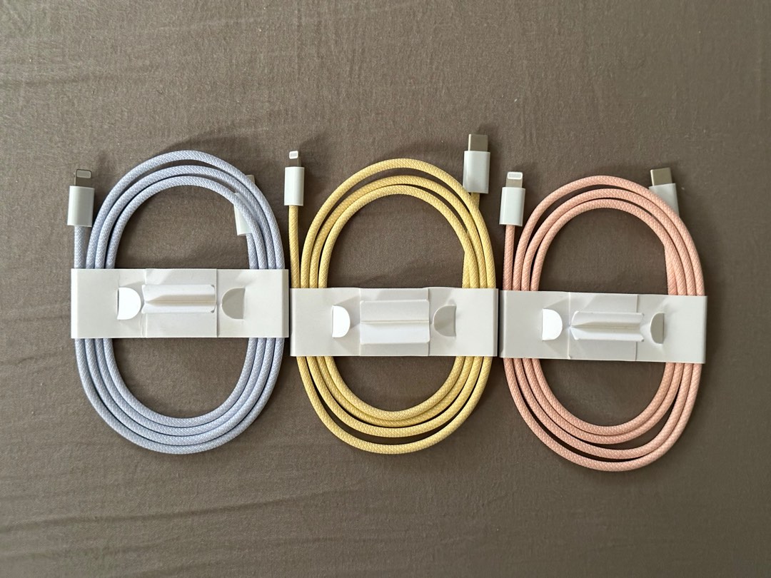 Apple Original Lightning Cable to usb c braided. From the new coloured