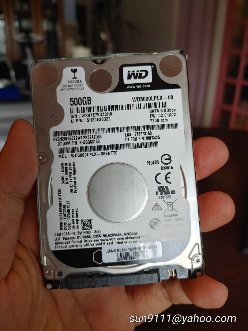 Assorted 500gb HDD - 100% good condition with windows 10 installed (Category: Hard Disks & Thumbdrives) located in Quezon City. Submitted by gadgetsun (Listing ID 1255945836, Image 1). Description: .