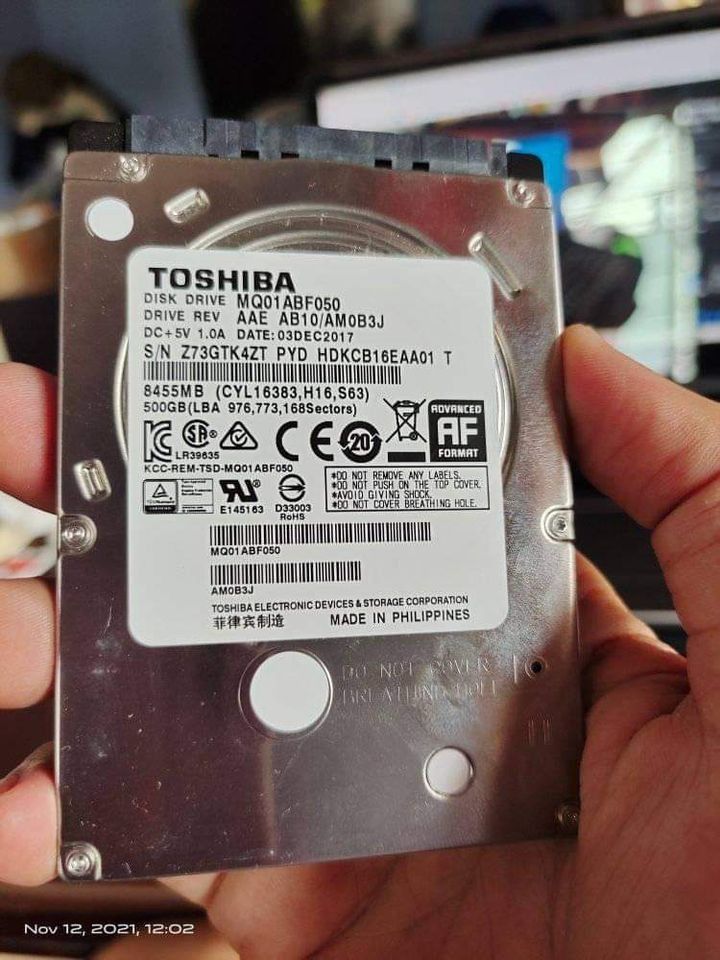 Assorted 500gb HDD - 100% good condition with windows 10 installed (Category: Hard Disks & Thumbdrives) located in Quezon City. Submitted by gadgetsun (Listing ID 1255945836, Image 2). Description: .