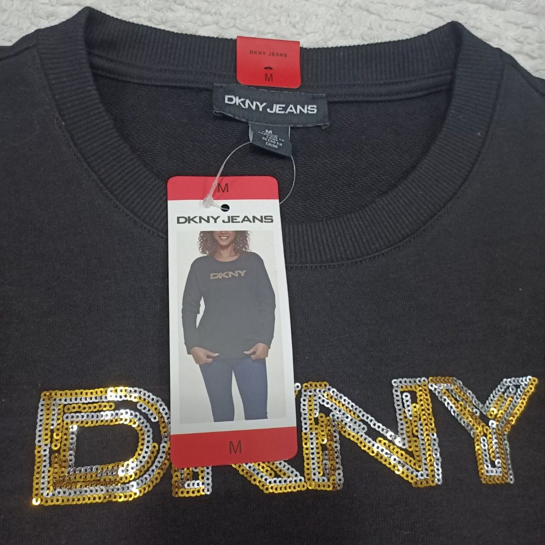 Dkny shop sequin sweatshirt