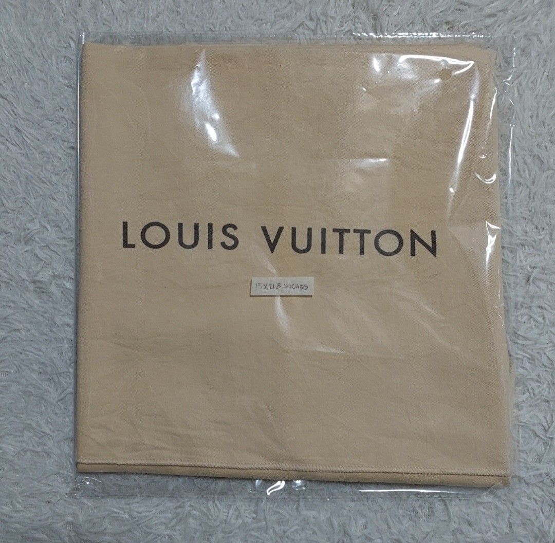 Authentic Louis Vuitton dust bag 15x21.5 inches, Luxury, Bags