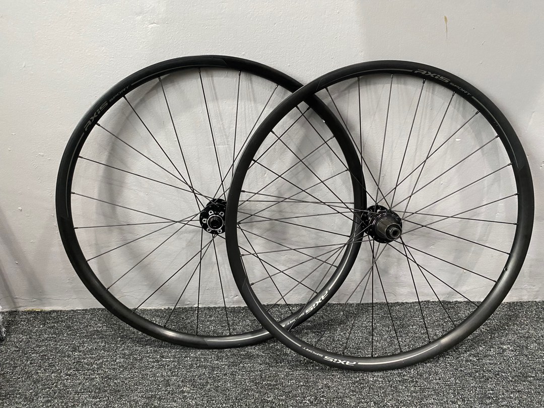 Axis Sport Disc 700c 12x100 142mm wheelset Sports Equipment Bicycles Parts Bicycles on Carousell