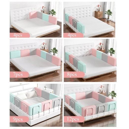 Baby Bed Rails Children's Barriers Rail Guard Bumper Fence Kids Safety ...