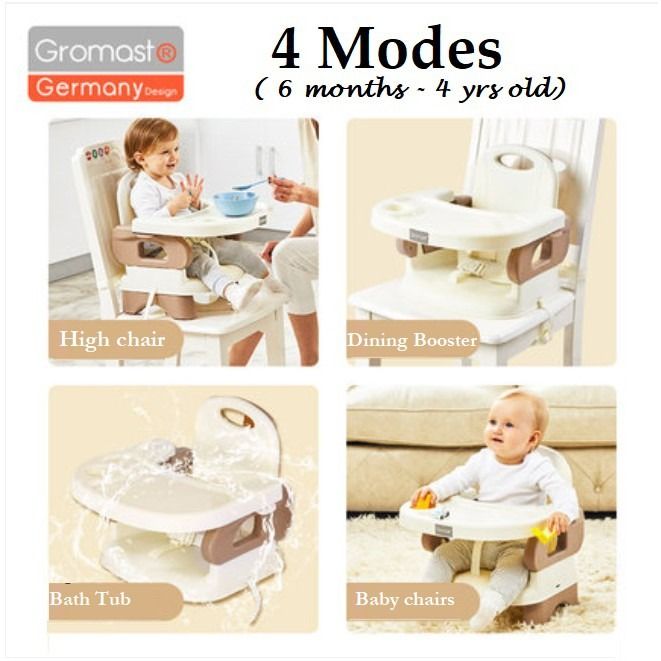 Baby Foldable Dining Feeding Chair Baby Feeding Seat Highchair Booster Seat gromast