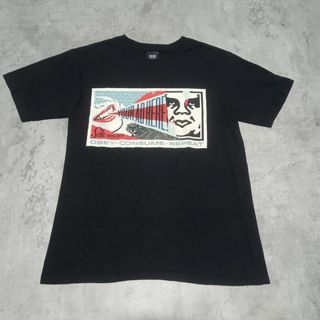 baju kaos pria obey hitam bekas second branded preloved