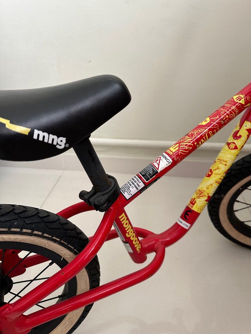 Mongoose r12 balance bike new arrivals