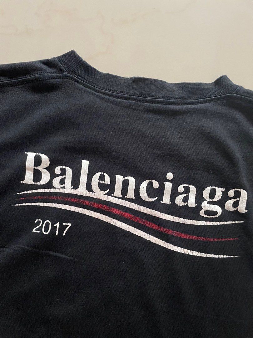 Balenciaga 2017 wave logo tee