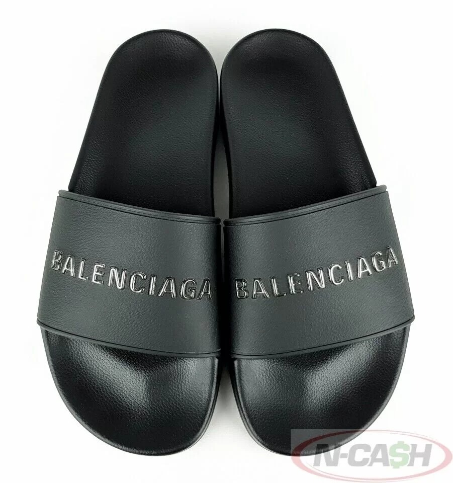 Black shop balenciaga slides