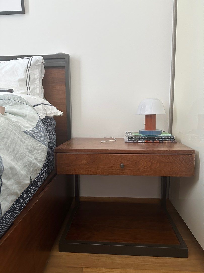 Bedside Table Crate and Barrel, Furniture & Home Living, Furniture