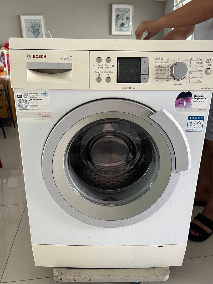 Bosch Washing Machine - 8Kg, Tv & Home Appliances, Washing Machines And  Dryers On Carousell